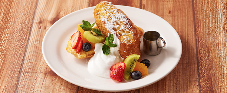 期間限定「フルーツ 蜂蜜添え」フレンチトースト新登場！